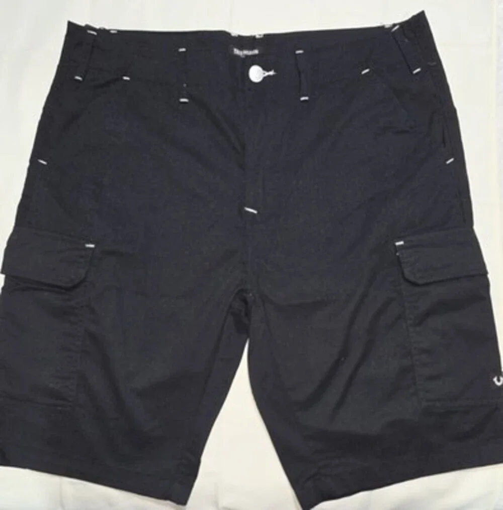 True Religion Belted Hs Logo Cargo Shorts Size 38 Sku: 0157